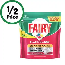 Woolworths Fairy Platinum Plus Dishwasher Tablets Pk 88 offer