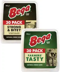 Coles Bega Cheese Slices 500g offer