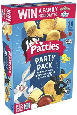 Coles Patties Frozen Party Pack 30 Pieces 1.25kg offer