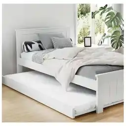Woolworths Artiss Elvis Wooden Trundle Daybed King Single offer