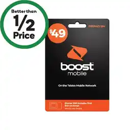 Woolworths Boost $49 Starter Pack offer