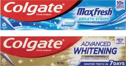 Coles Colgate Advanced Tartar & Whitening or Maxfresh Toothpaste 200g offer