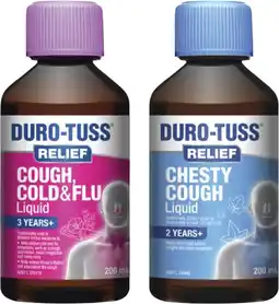 Coles Duro-Tuss Relief Liquid 200mL^ offer