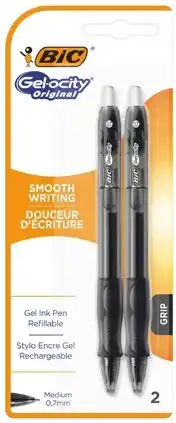 Coles Bic Gelocity Original Pens 2 Pack offer
