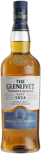 Coles The Glenlivet Founder’s Reserve Single Malt Whisky 700mL offer