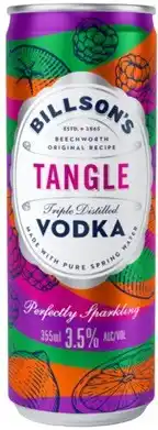Coles Billson’s Tangle Vodka Mixed Drink Cans 4x355mL offer