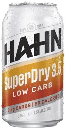 Coles Hahn Superdry 3.5 Block Cans 30x375mL offer