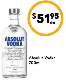 Drakes Absolut vodka offer