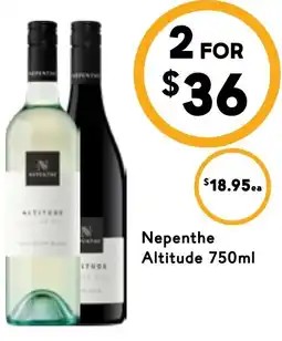 Nepenthe altitude