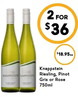 Drakes Knappstein nappstein riesling, pinot gris or rose offer
