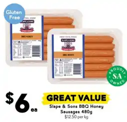 Drakes Slape & sons bbq honey sausages offer