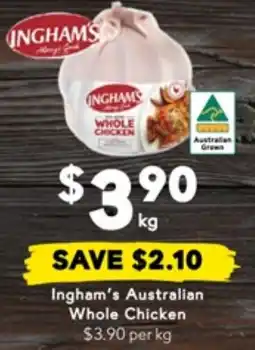 Drakes Ingham's australian whole chicken offer