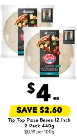 Drakes Tip top pizza bases 12 inch 2 pack offer