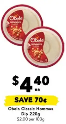 Drakes Obela classic hommus dip offer