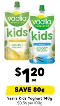 Drakes Vaalia kids yoghurt offer