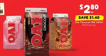 Drakes Oak Flavoured Milk offer