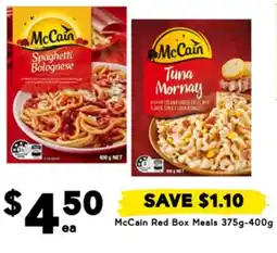 Drakes Mccain red box meals offer