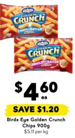 Drakes Birds eye golden crunch chips offer