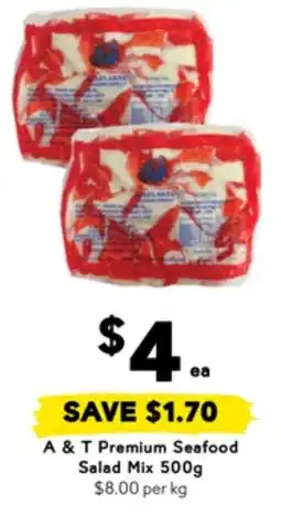 Drakes A & t premium seafood salad mix offer