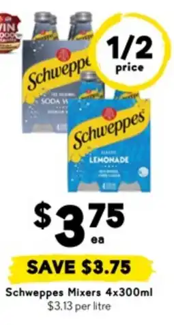Drakes Schweppes Mixers offer