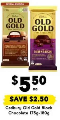 Drakes Cadbury Old Gold Block Chocolate offer