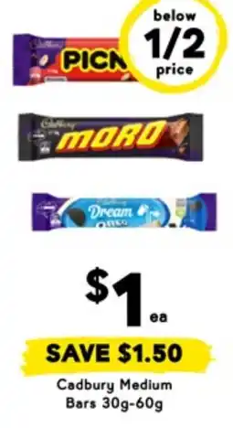 Drakes Cadbury medium bars offer
