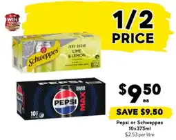 Drakes Pepsi or Schweppes offer