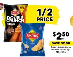 Drakes Smith's crinkle cut or double crunch chips offer