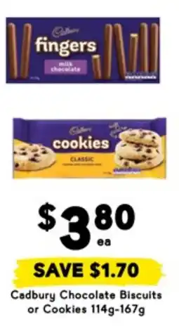 Drakes Cadbury chocolate biscuits or cookies offer