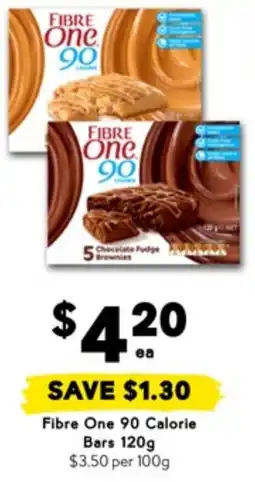 Drakes Fibre one 90 calorie bars offer