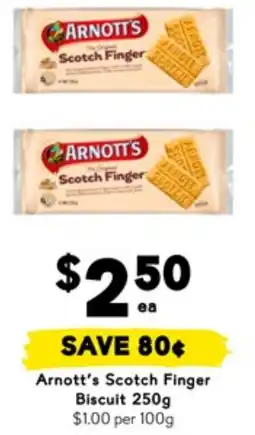 Drakes Arnott's scotch finger biscuit offer