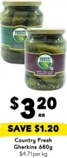 Drakes Country fresh gherkins offer