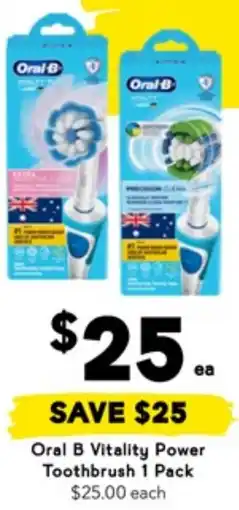 Drakes Oral B Vitality Power Toothbrush offer