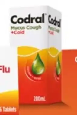 Drakes Codral relief mucus cough & cold liquid offer