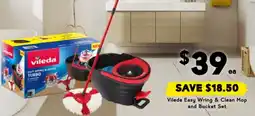Drakes Vileda easy wring & clean mop and bucket set offer