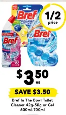 Drakes Bref in the bowl toilet cleaner or gel offer