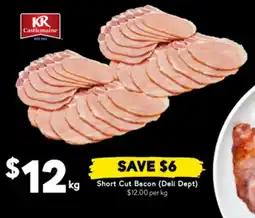 Drakes Short cut bacon (deli dept) offer