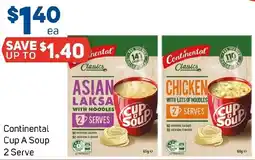 Foodland Continental Cup A Soup 2 Serve offer