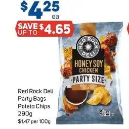 Foodland Red Rock Deli Party Bags Potato Chips offer