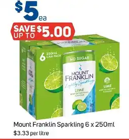 Foodland Mount Franklin Sparkling offer