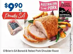 Foodland O'brien's sa boned & rolled pork shoulder roast offer