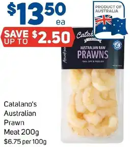 Foodland Catalano's australian prawn meat offer