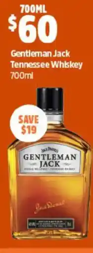 BWS Gentleman jack tennessee whiskey offer