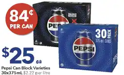 Ritchies Pepsi can block varieties offer