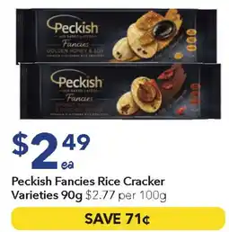 Ritchies Peckish fancies rice cracker varieties offer