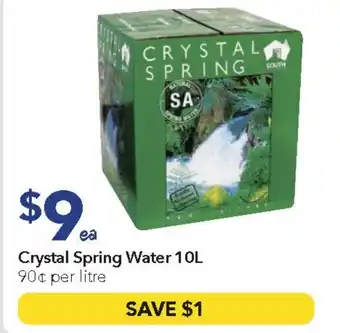 Ritchies Crystal spring water offer