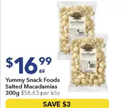 Ritchies Yummy snack foods salted macadamias offer
