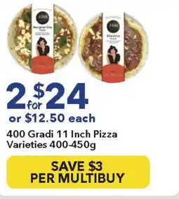 Ritchies 400 gradi 11 inch pizza varieties offer