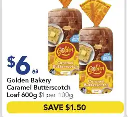 Ritchies Golden bakery caramel butterscotch loaf offer
