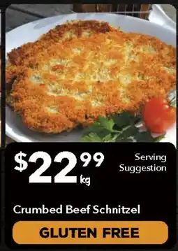 Ritchies Crumbed beef schnitzel offer